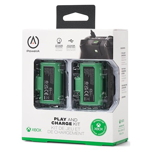 Powera Play & Charge Kit Black/green