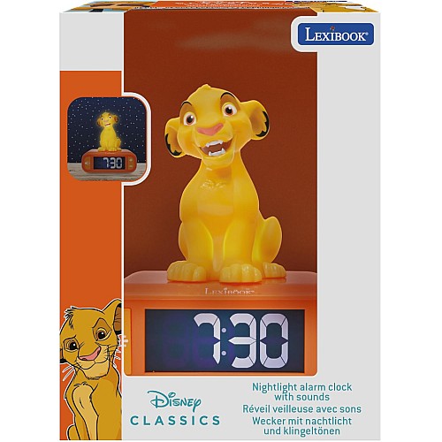 Lexibook Simba Night Light Alarm Clock With Sounds (rl800an)