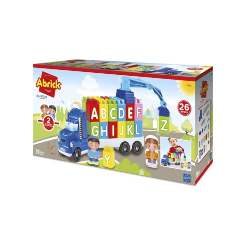 Ecoiffier Truck With Letter Blocks (i-3352)