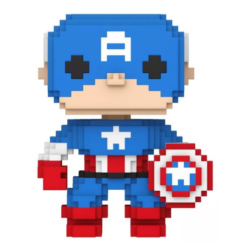 Funko Pop 8-bit Marvel Captain America (special Edition) #1426 9cm