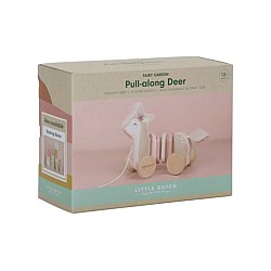 Little Dutch Pull-along Wood Deer Fairy Garden (ld7357)