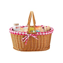 Fisher-price Wooden Picnic Basket And Food Pretend Play Set (hxt81)
