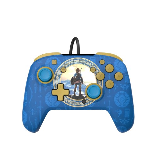 Pdp Rematch Wired Controller Zelda Hyrule Blue