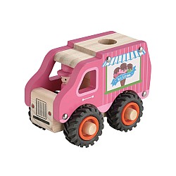 Magni Icecream Truck With Rubber Wheels Fsc 100% (5653)
