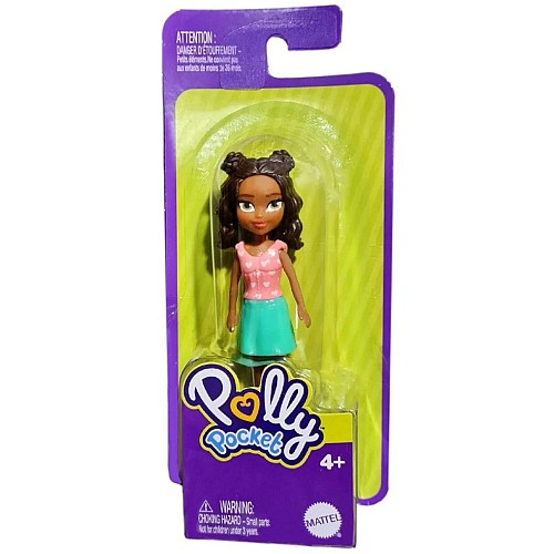 Polly Pocket Impulse Doll Dark Skin Doll With Brown Hair (hhx87)