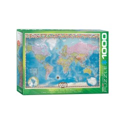 Eurographics Puzzle Map Of The World 1000 Pieces