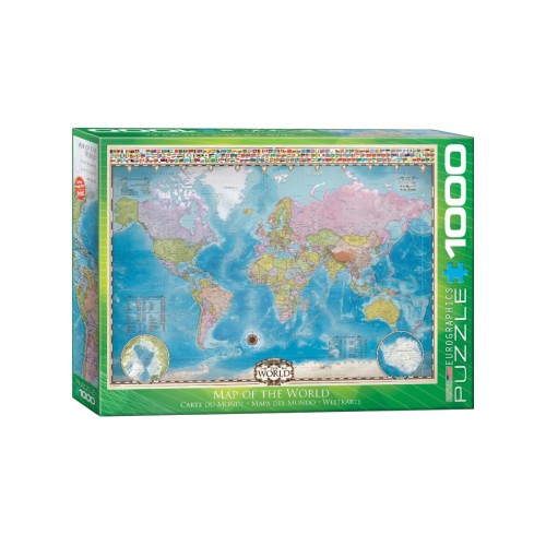 Eurographics Puzzle Map Of The World 1000 Pieces