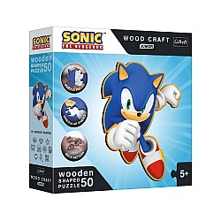 Trefl Puzzle Wooden Shaped Junior Sonic (50 Pieces) (tfl20203)