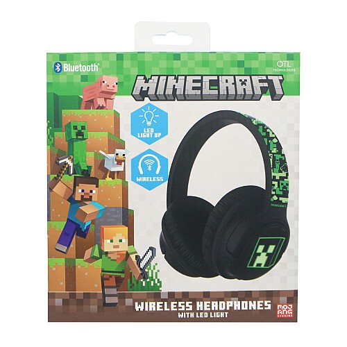 Otl Minecraft Wireless Headphones With Led Light