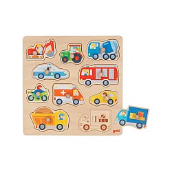 Goki Background Puzzle Vehicles (57391)
