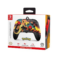 Powera Enhanced Wired Controller Charizard Firestorm