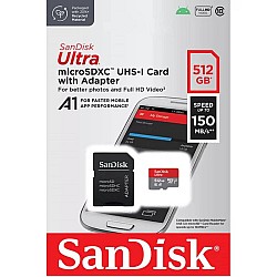 Sandisk Microsdxc Ultra 512gb 150mb/s Uhs-i Adap-s