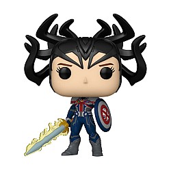 Funko Pop Marvel What If...? -infinity Captain Carter #1464 Bobble-head 9cm