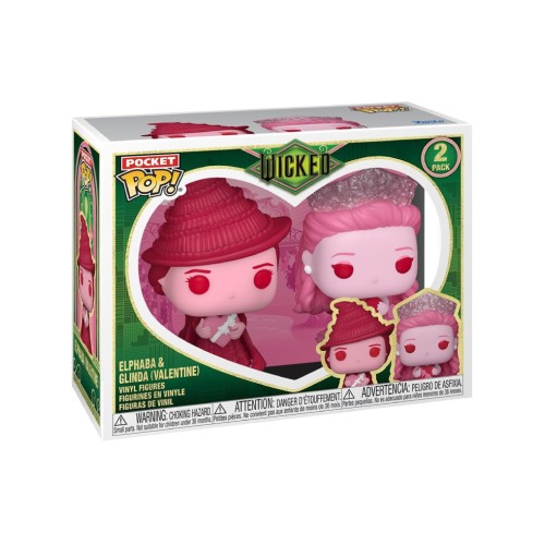Funko 2-pack Pocket Pop Wicked Elphaba Glinda (valentine)