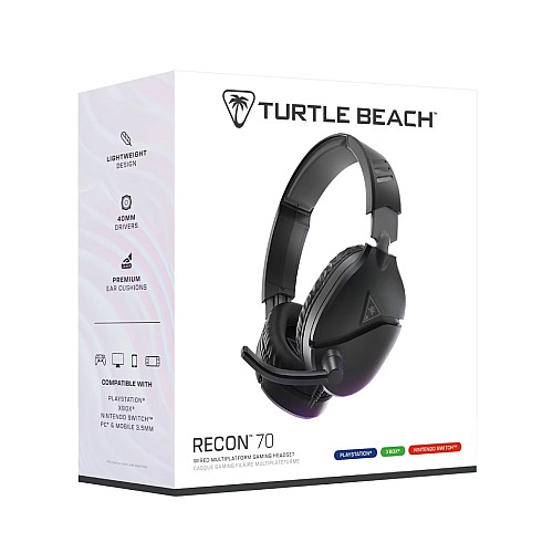 Turtle Beach Recon 70 Wired Headset 2024 Black