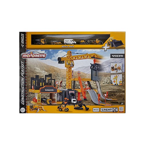 Majorette Creatix Construction + 5 Volvo Vehicles (212050032)