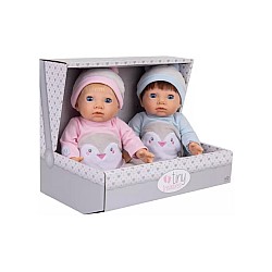 Tiny Treasures Baby Penguin Twin Doll Set (30544)