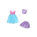 Barbie Fashion 2-pack - Mermaid Dress, Purple Top + Skirt, Pink Seahorse Necklace, And A Blue Bracelet (hrh44)