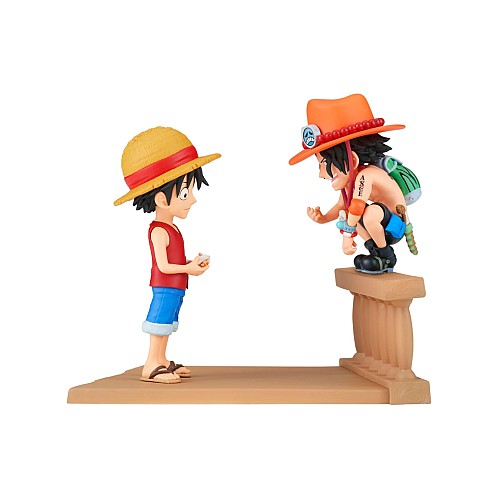 Banpresto Wcf Log Stories One Piece Luffy Ace 8cm (89475)