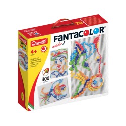 Quercetti Fantacolor Modular 2 Peg Mosaic 300 Pieces (qu-851)