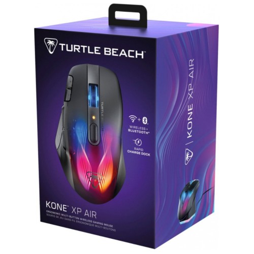 Turtle Beach Kone Xp Air Wireless Mouse & Charging Dock Black