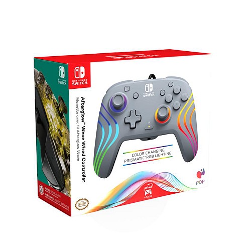 Pdp Afterglow Wave Wired Controller Grey