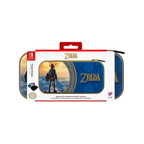 Pdp Deluxe Travel Case Zelda Hyrule Blue Licensed