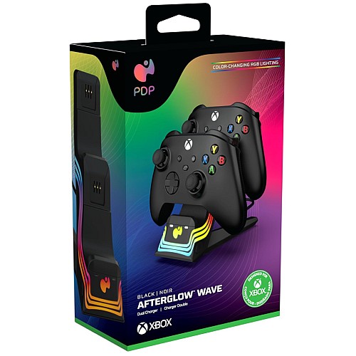 Pdp Afterglow Wave Dual Charger Black