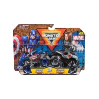 Monster Jam 1:64 Marvel 2 Pack Captain America Vs. Winter Soldier