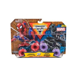 Monster Jam 1:64 Marvel 2 Pack Spider-man Vs. Black Panther