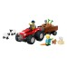Lego City Red Farm Tractor With Trailer & Sheep (60461)