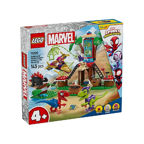 Lego Spidey Spidey And Gobby's Raptor Battle At Tree House Hq (11200)