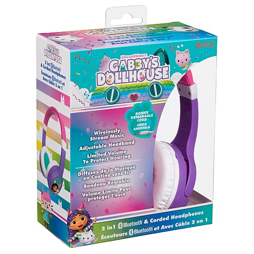 Ekids Gabby's Dollhouse Wireless Bluetooth Headphones