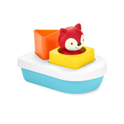 Skip Hop Zoo Bath Toy Sort & Stack Boat