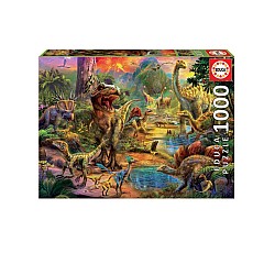 Educa Puzzle 1000 Land Of Dinosaurs (017655)
