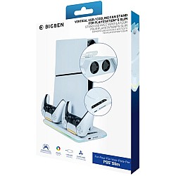 Charging Station With Fan Rgb/usb Hub/fan White Slim Nacon