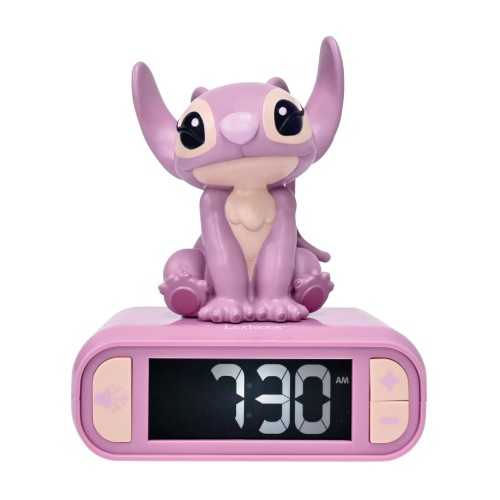 Lexibook Disney Stitch Angel Alarm Clock With Sounds (rl800d1)