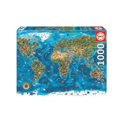 Puzzle Worlds Wonders 1000 Pieces (80-19022)