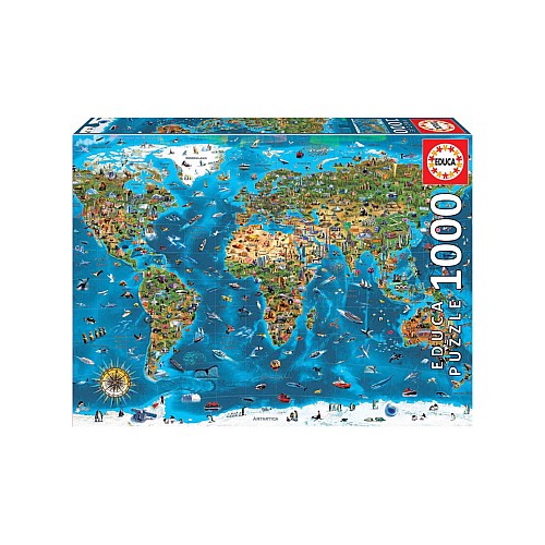 Puzzle Worlds Wonders 1000 Pieces (80-19022)