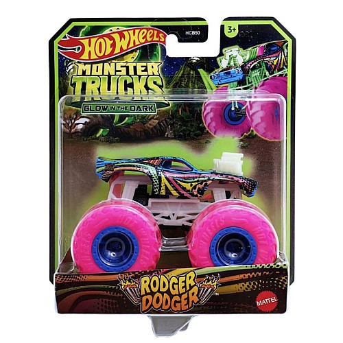 Mattel Hot Wheels Monster Trucks Glow In The Dark Rodger Dodger (hwc91)