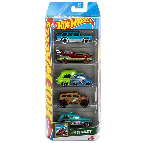 Mattel Hot Wheels Hw Getaways Set Of 5 (jbj77)