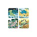 Janod 4 Progressive Difficulty Dinosaur Puzzles 6-9-12-16 Pcs (lkj2541)