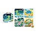 Janod 4 Progressive Difficulty Dinosaur Puzzles 6-9-12-16 Pcs (lkj2541)