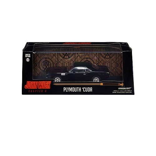 Greenlight Collectibles 1/43 John Wick 4 1971 Plymouth Cuda