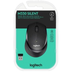 Mouse Logitech M330 Usb Optical Black Wireless