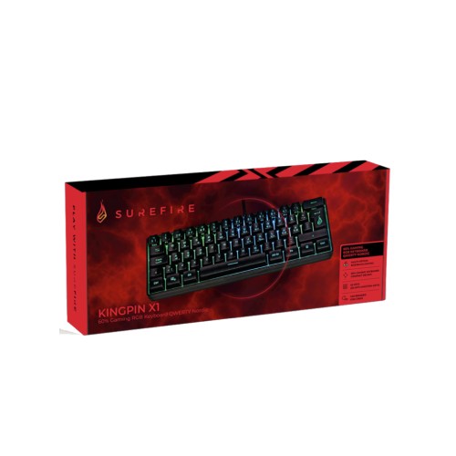 Surefire Kingpin X1 60% Gaming Rgb Keyboard Qwerty (nordic)