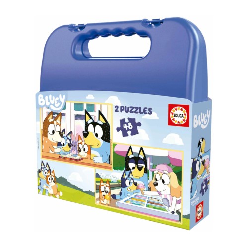 Puzzle Suitcase 2x48 Pcs Bluey (80-19831)