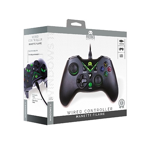 Freaks And Geeks Black Wired Controller 3m Cable