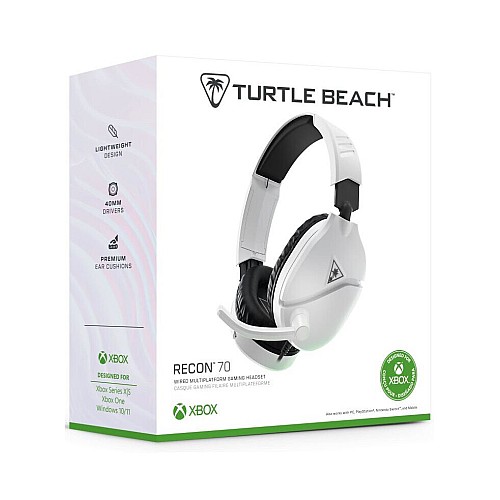 Turtle Beach Recon 70 White 2024 Xbox X Headset