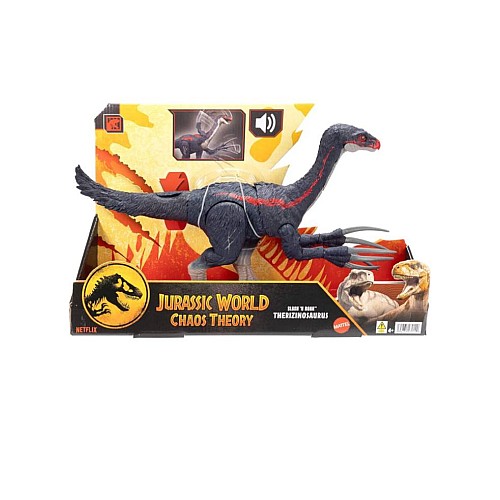 Mattel Jurassic World Chaos Theory Slash 'n Roar Therizinosaurus (jcg16)